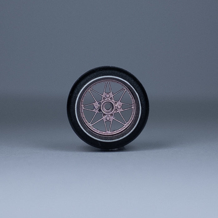 Koła "Pink Star" do modeli w skali 1:64 (np. Hot Wheels) cloudy.micra
