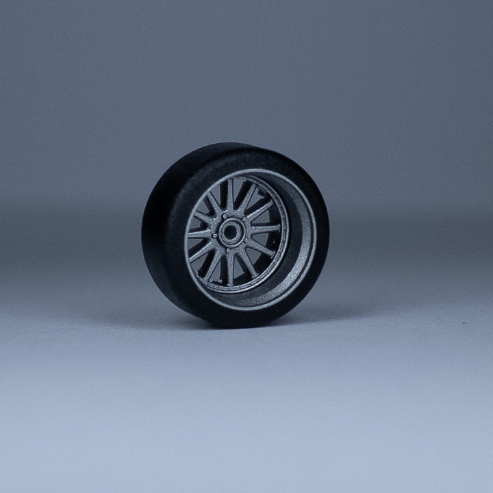Koła "Superturismo silver" do modeli w skali 1:64 (np. Hot Wheels) cloudy.micra