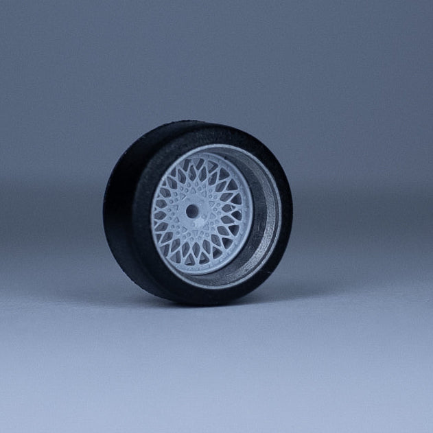 Koła "White Net" do modeli w skali 1:64 (np. Hot Wheels) cloudy.micra