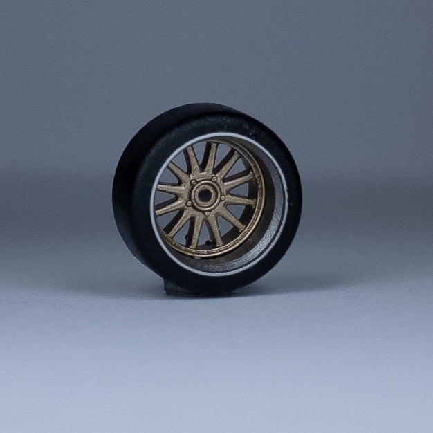 Koła "Superturismo Gold" do modeli w skali 1:64 (np. Hot Wheels) cloudy.micra