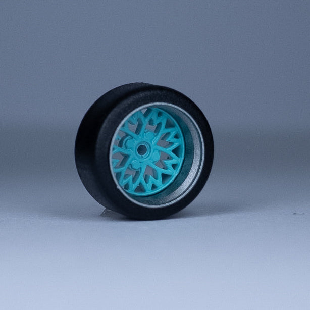 Koła "Sakura Mint" do modeli w skali 1:64 (np. Hot Wheels) cloudy.micra