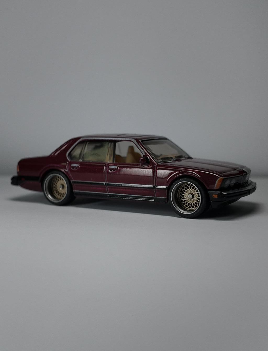 Hot Wheels Premium BMW 733i Stranger Things Custom Wheel Swap