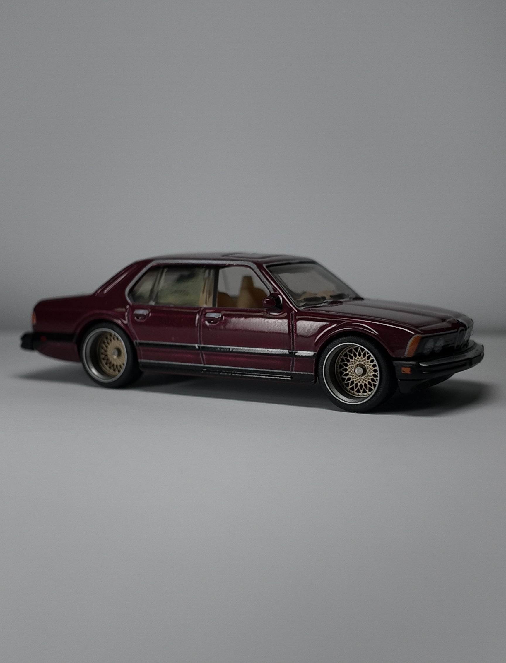 Hot Wheels Premium BMW 733i Stranger Things Custom Wheel Swap