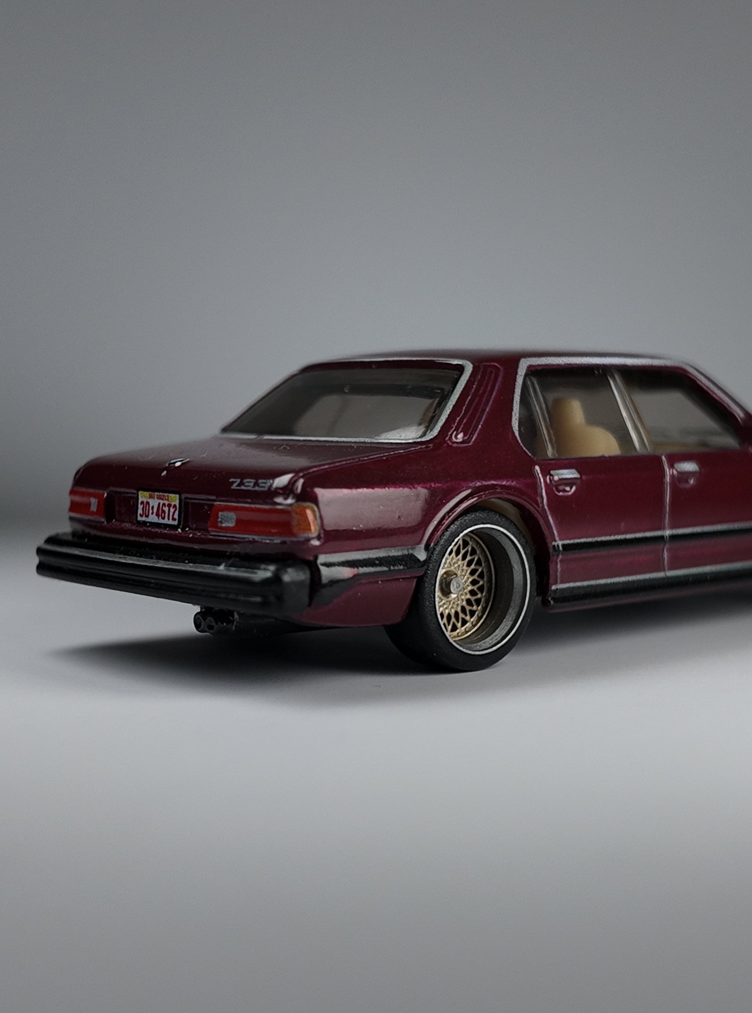 Hot Wheels Premium BMW 733i Stranger Things Custom Wheel Swap