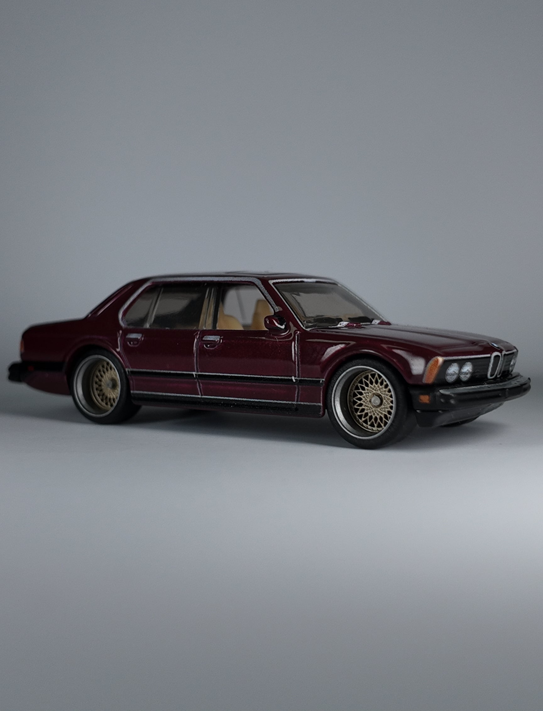 Hot Wheels Premium BMW 733i Stranger Things Custom Wheel Swap