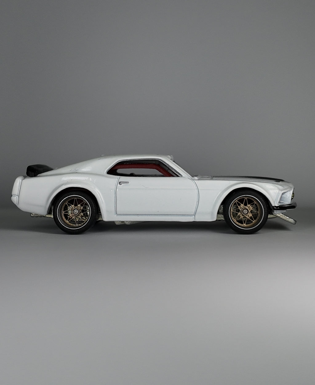 Hot Wheels Premium 1969 Ford Mustang Boss 302 Custom Wheel Swap