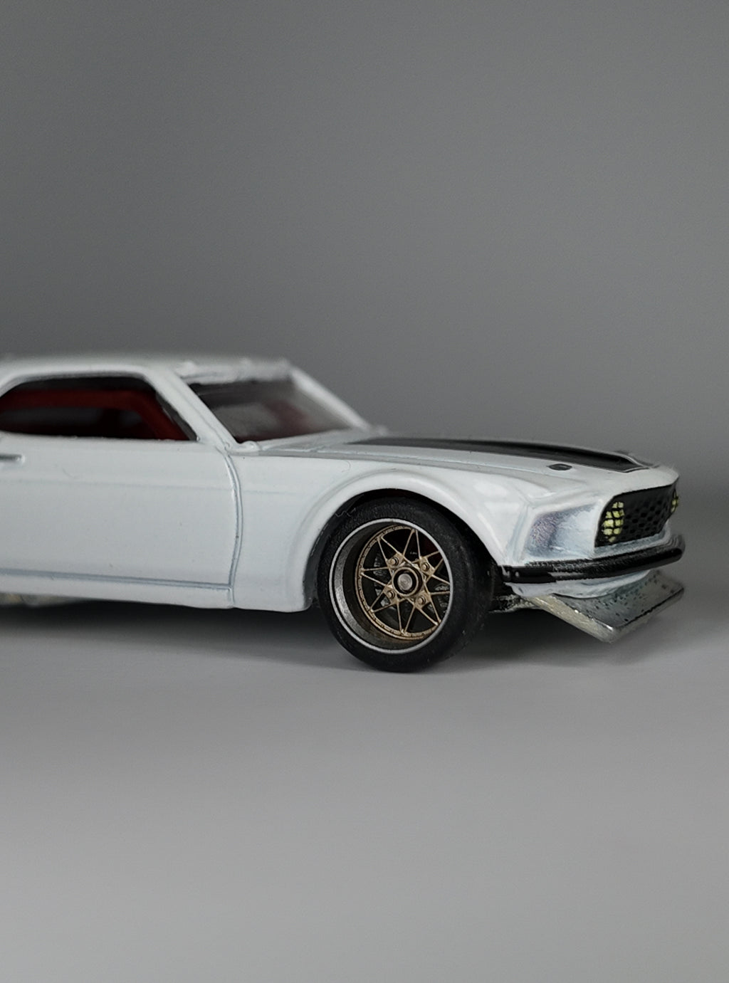 Hot Wheels Premium 1969 Ford Mustang Boss 302 Custom Wheel Swap