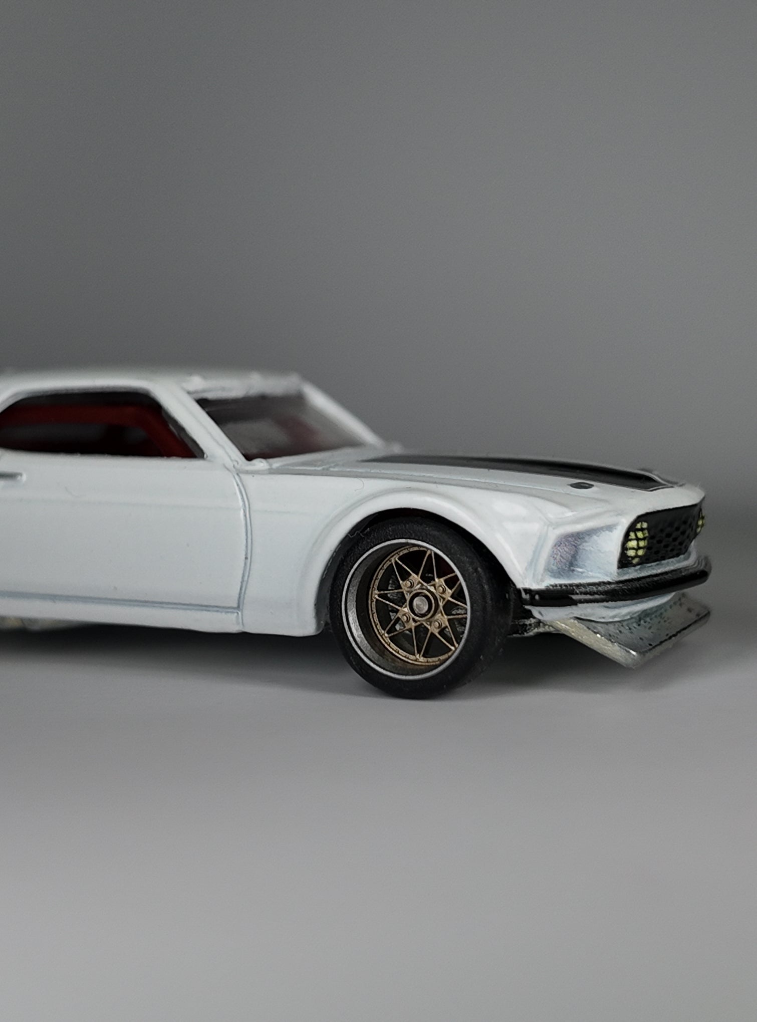 Hot Wheels Premium 1969 Ford Mustang Boss 302 Custom Wheel Swap