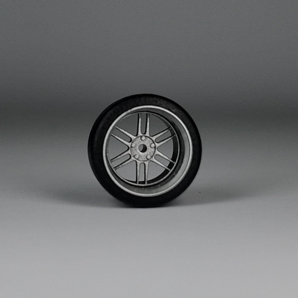Koła "RPF1 Silver" do modeli w skali 1:64 (np. Hot Wheels) cloudy.micra