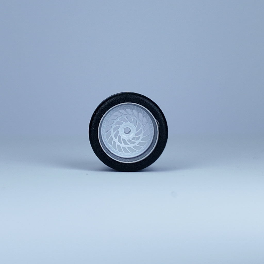 Koła "Snail  White" do modeli w skali 1:64 (np. Hot Wheels) cloudy.micra