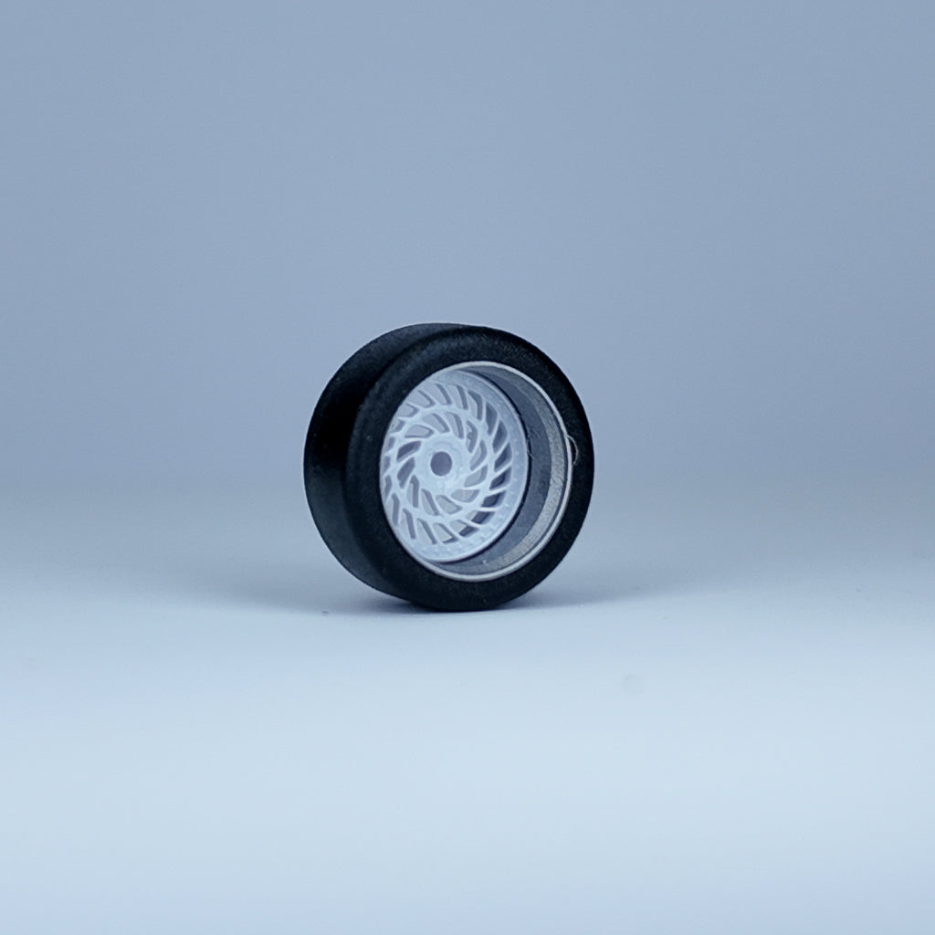 Koła "Snail  White" do modeli w skali 1:64 (np. Hot Wheels) cloudy.micra