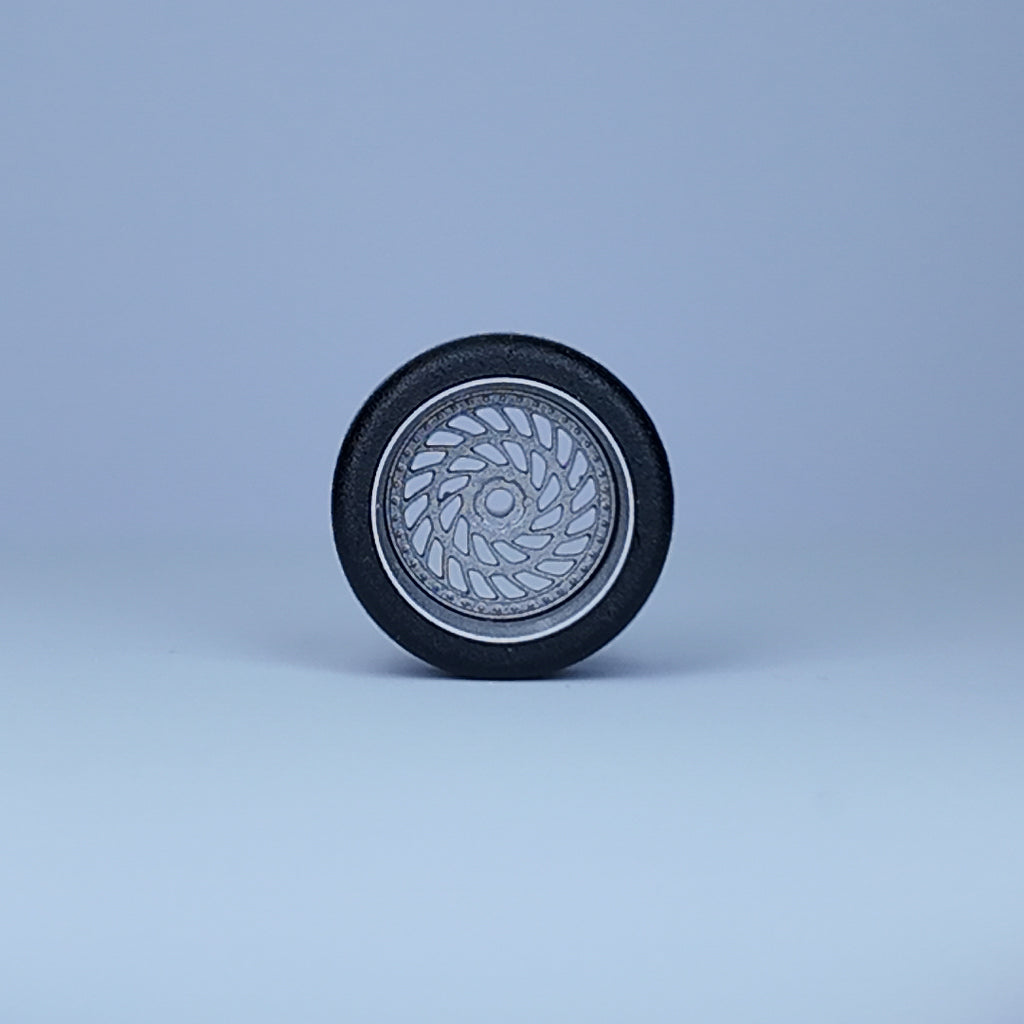 Koła "Snail Silver" do modeli w skali 1:64 (np. Hot Wheels) cloudy.micra