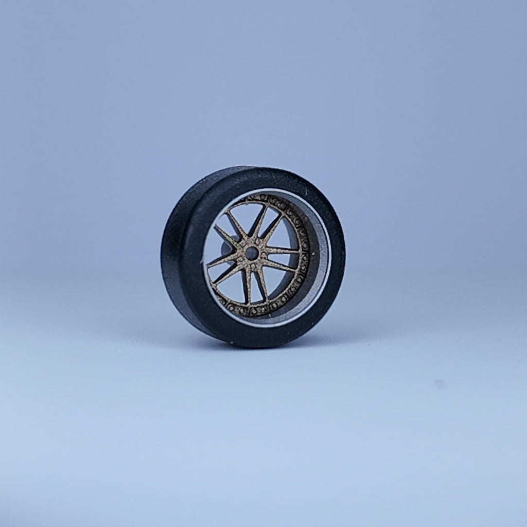 Koła "V-Star Gold" do modeli w skali 1:64 (np. Hot Wheels) cloudy.micra