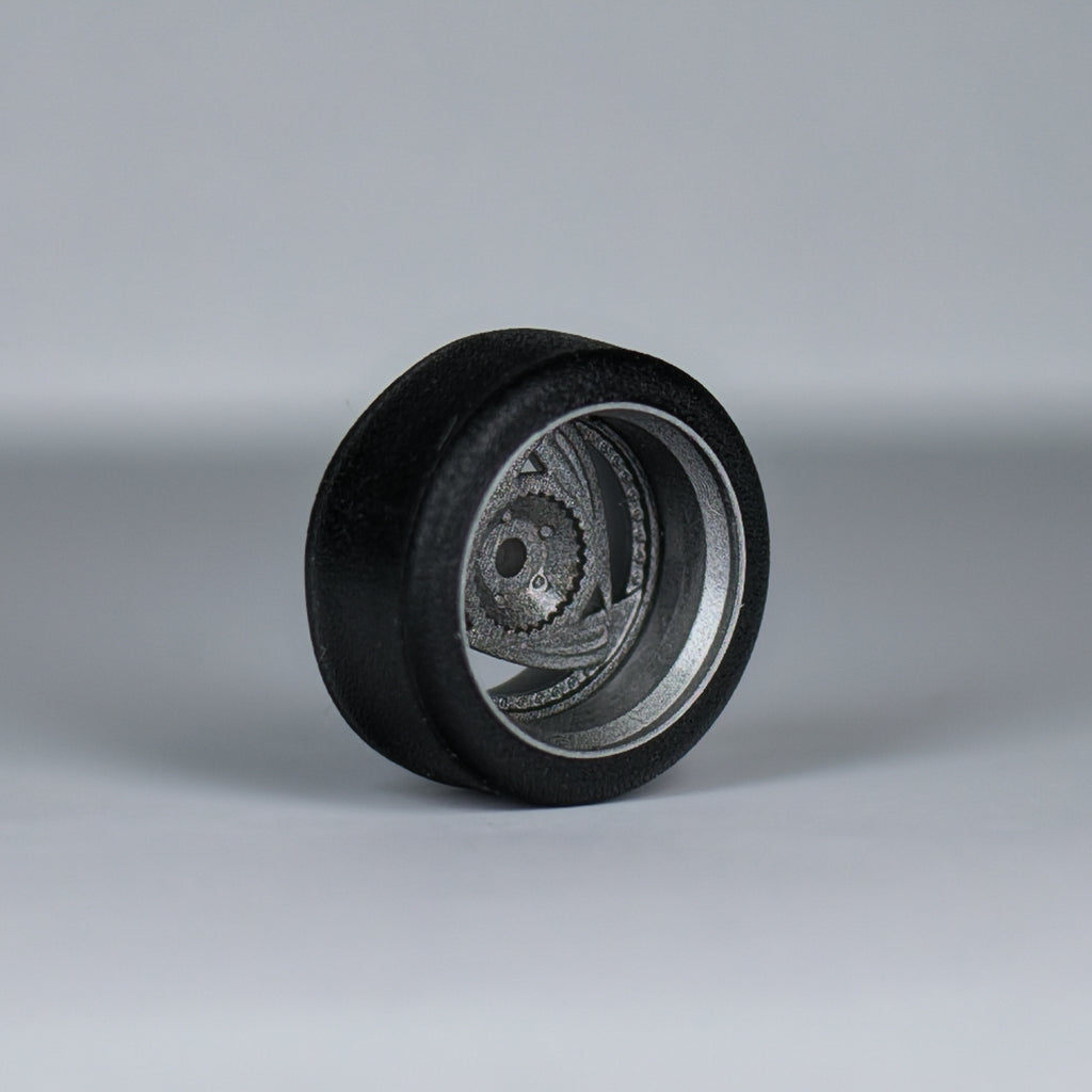Koła "Dorito Silver" do modeli w skali 1:64 (np. Hot Wheels) cloudy.micra