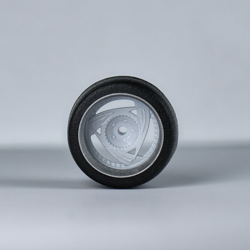 Koła "Dorito White" do modeli w skali 1:64 (np. Hot Wheels) cloudy.micra