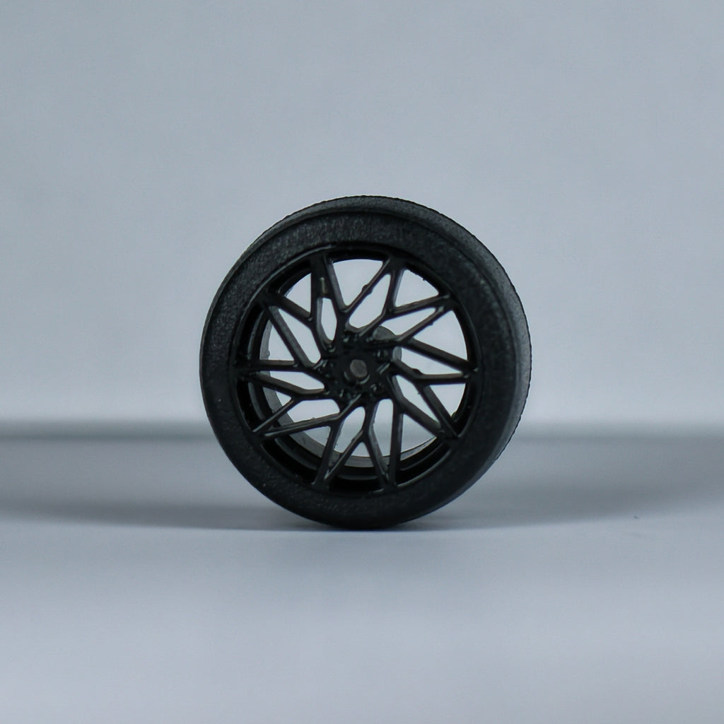 Koła "Twisted Black Basic" do modeli w skali 1:64 (np. Hot Wheels) cloudy.micra