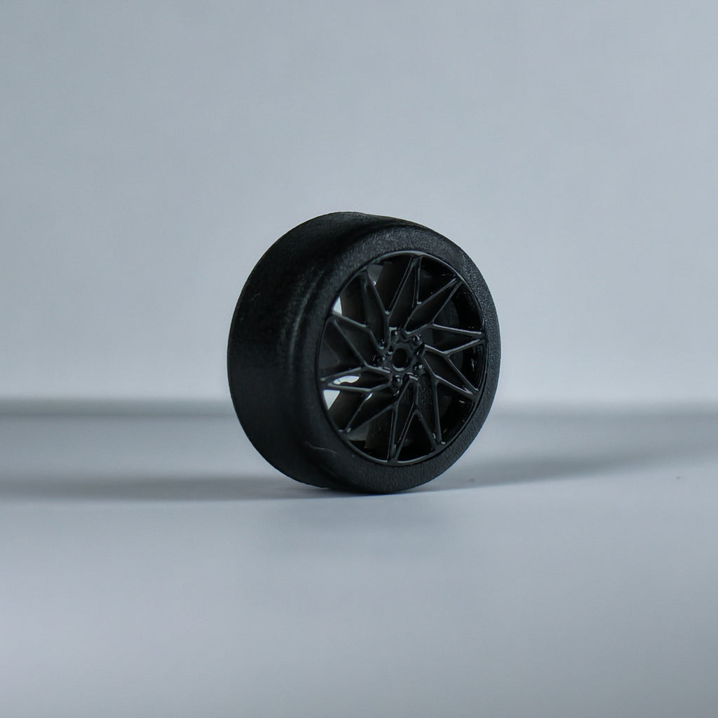 Koła "Twisted Black Basic" do modeli w skali 1:64 (np. Hot Wheels) cloudy.micra