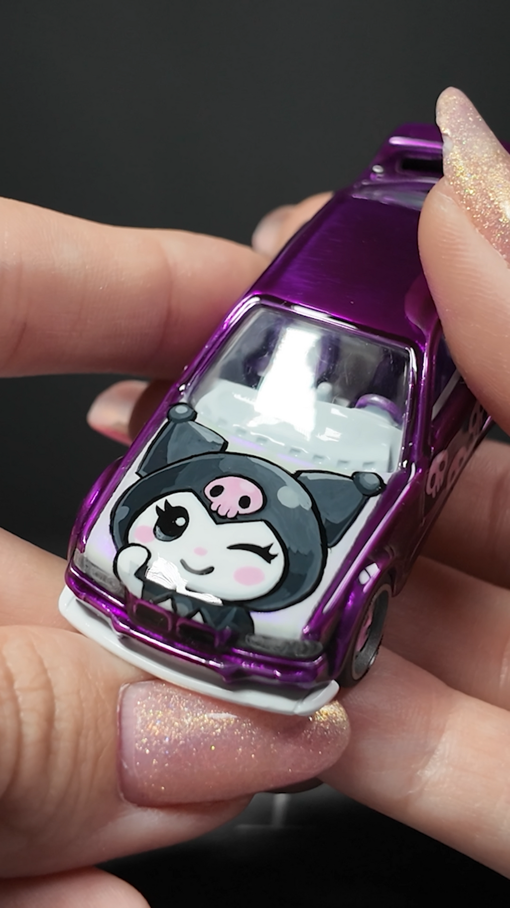 Hot Wheels Kuromi BMW E36 custom Spectraflame cloudy.micra
