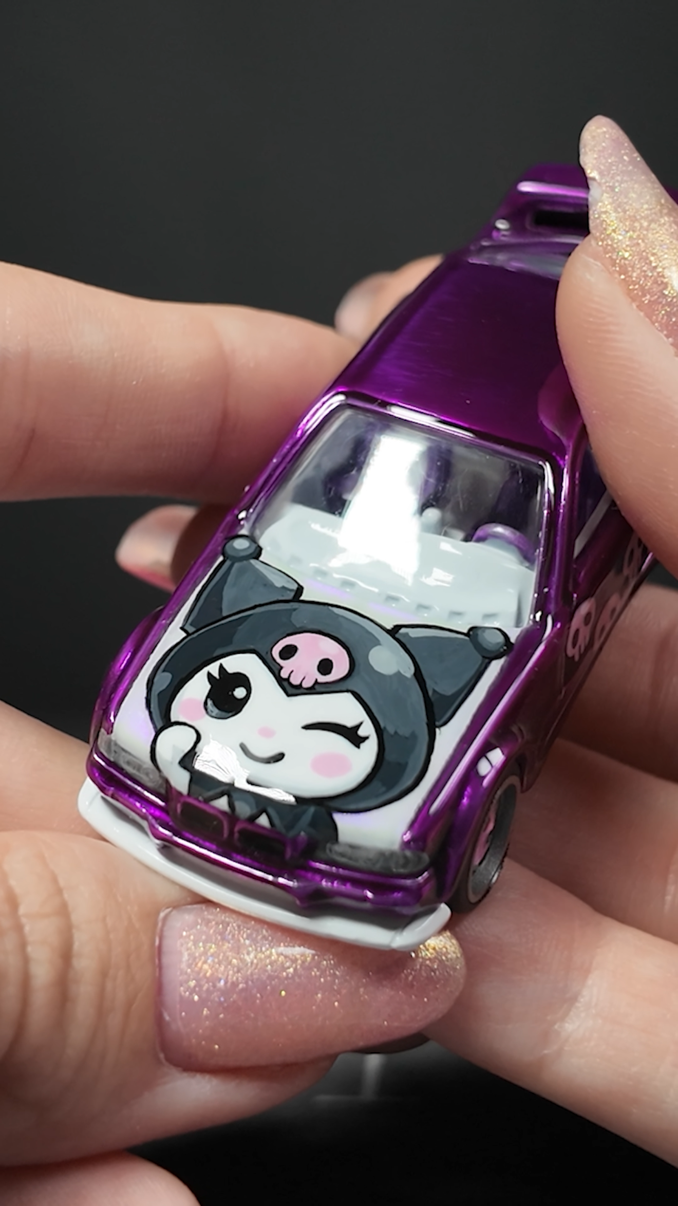 Hot Wheels Kuromi BMW E36 custom Spectraflame cloudy.micra