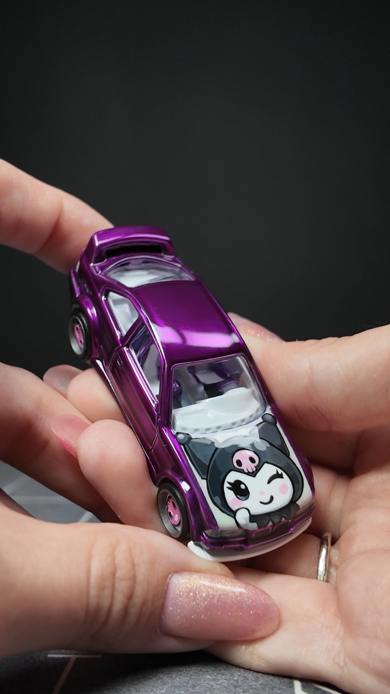 Hot Wheels Kuromi BMW E36 custom Spectraflame cloudy.micra