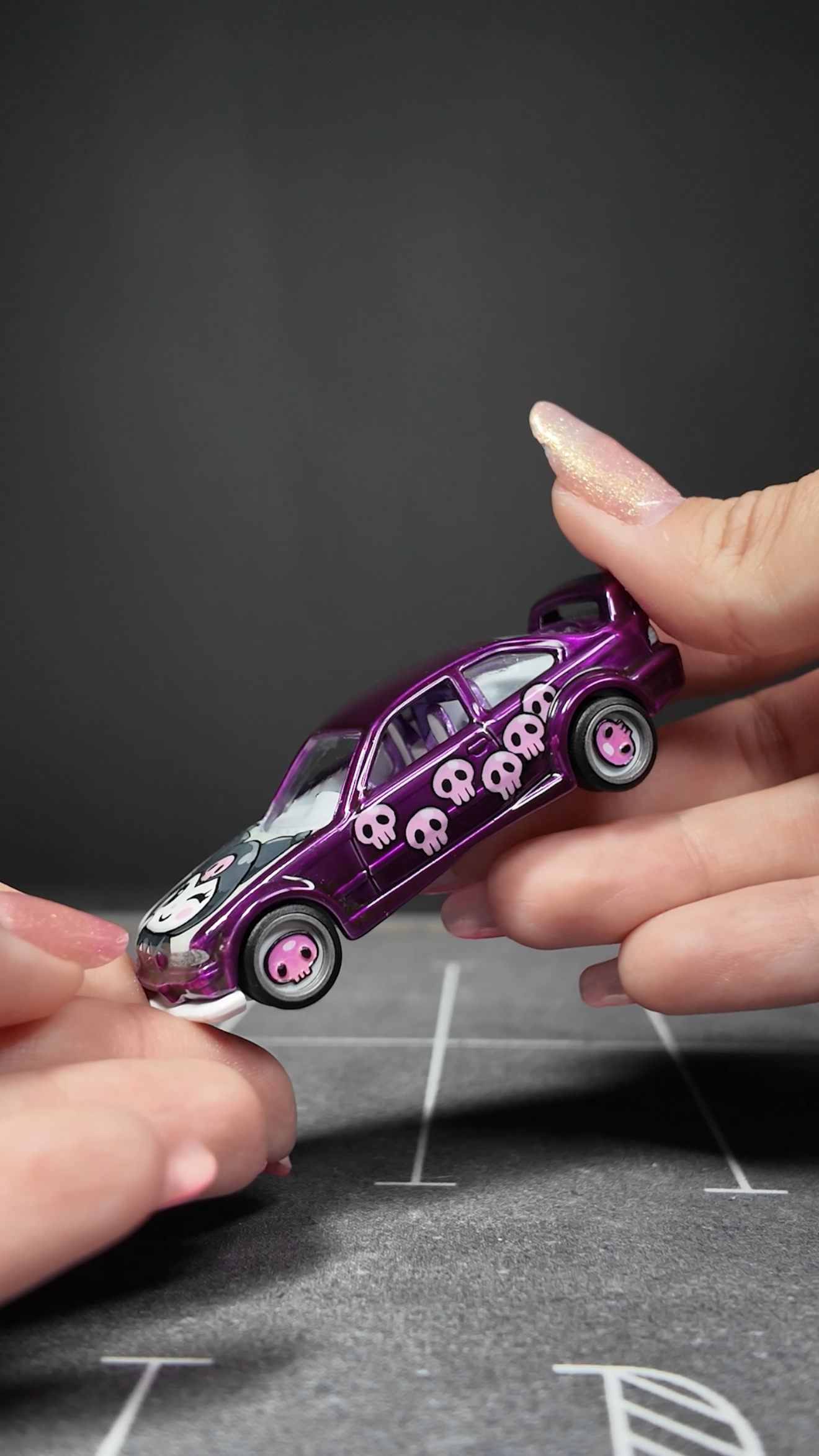 Hot Wheels Kuromi BMW E36 custom Spectraflame cloudy.micra