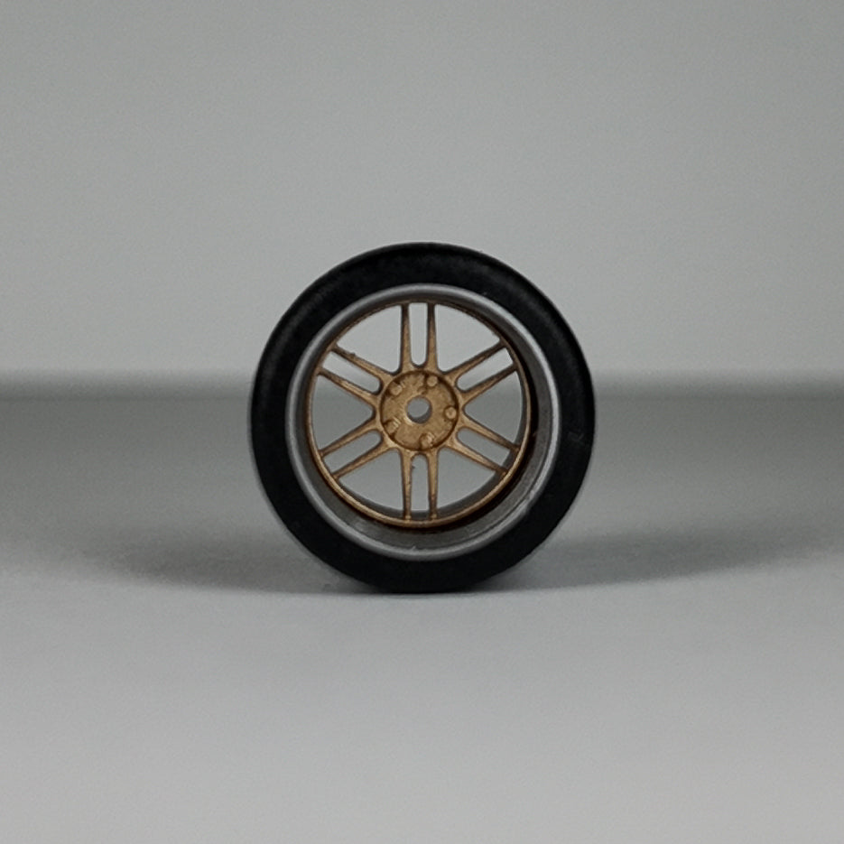 Koła "RPF1 Gold" do modeli w skali 1:64 (np. Hot Wheels) cloudy.micra