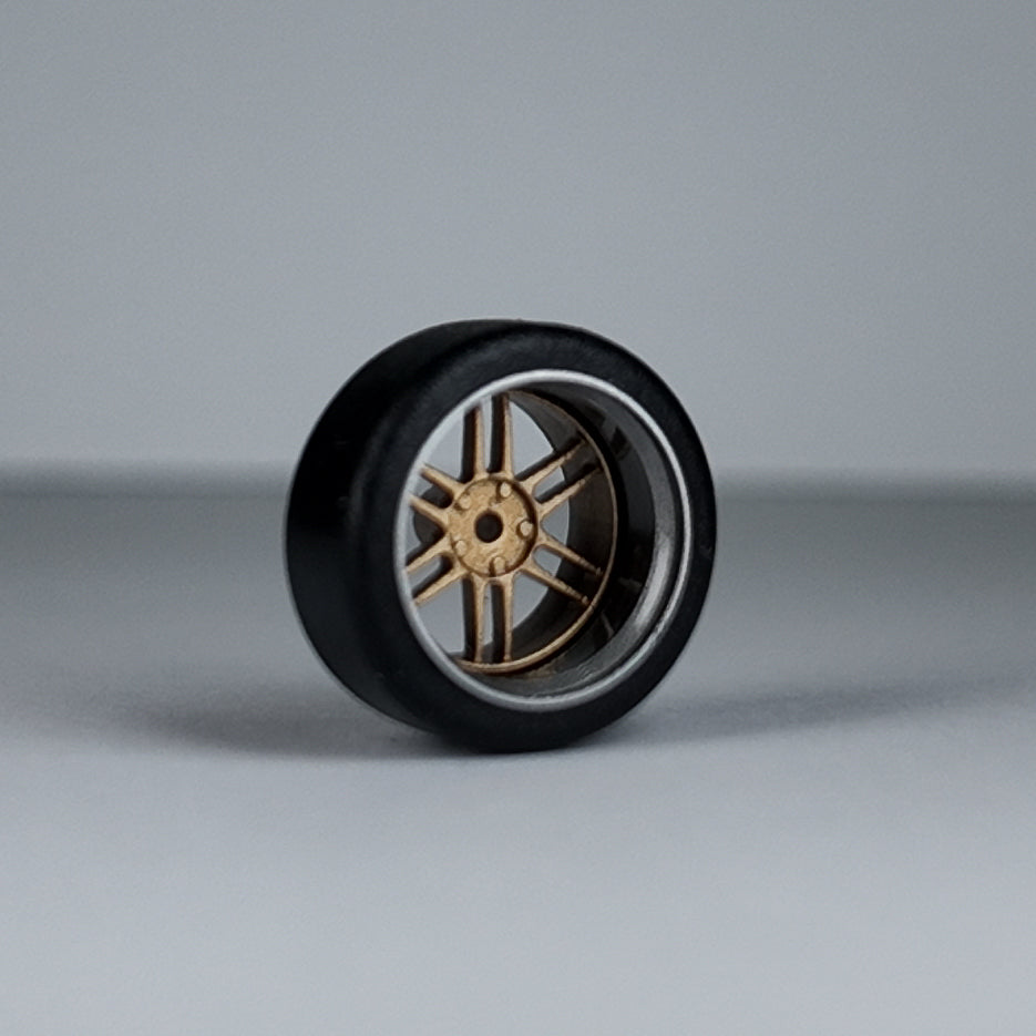 Koła "RPF1 Gold" do modeli w skali 1:64 (np. Hot Wheels) cloudy.micra