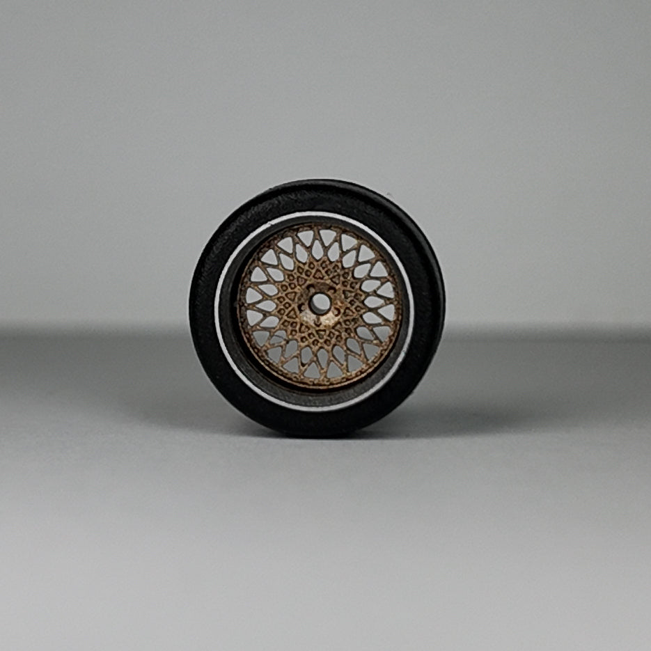 Koła "Gold Net" do modeli w skali 1:64 (np. Hot Wheels) cloudy.micra