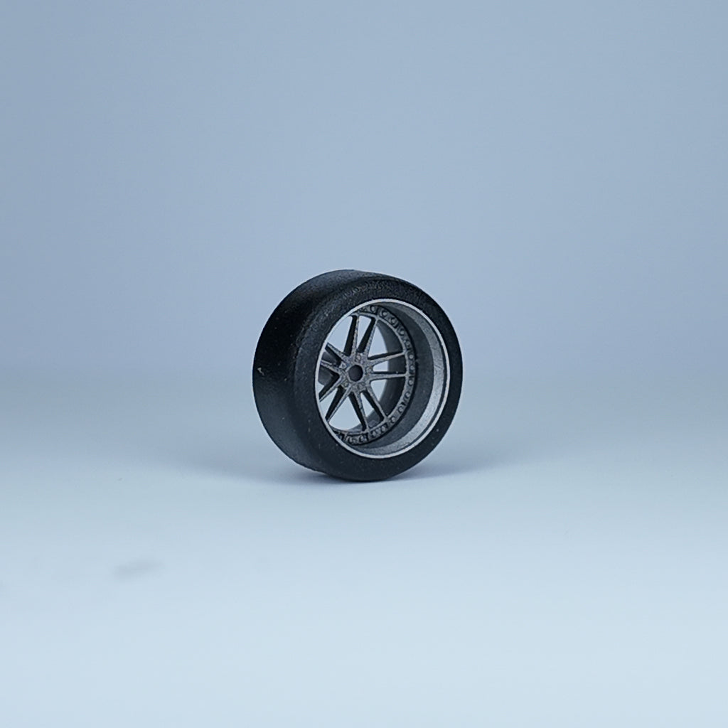 Koła "V-Star Silver" do modeli w skali 1:64 (np. Hot Wheels) cloudy.micra