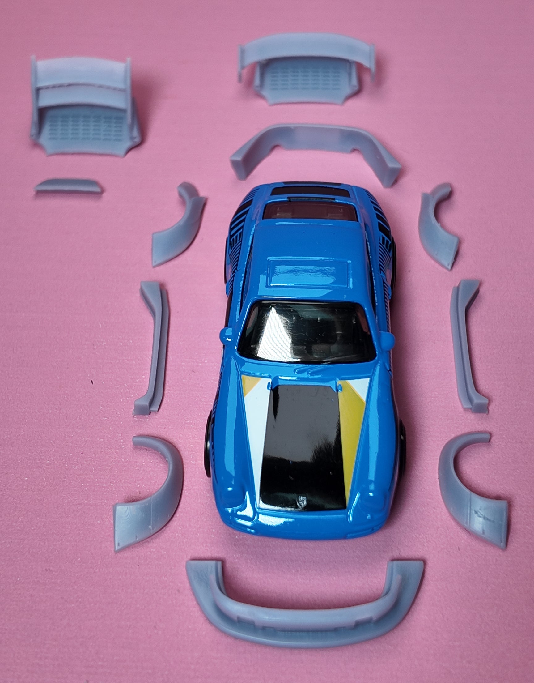 Body Kit Porsche 96’ Carrera RWB Hot Wheels cloudy.micra